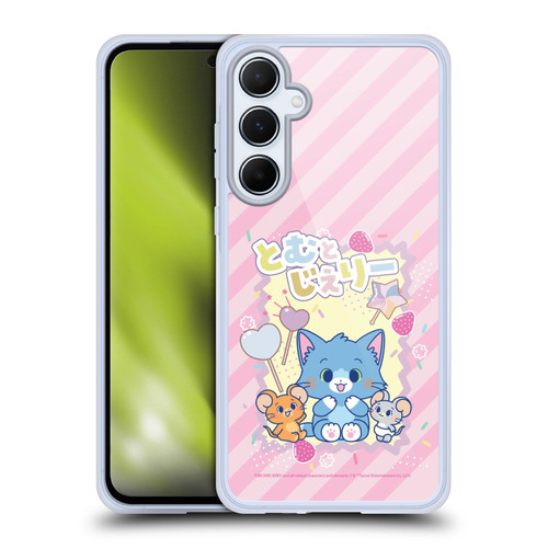 Tom and Jerry Gokko Graphics Character Art Soft Gel Case for Samsung Galaxy A55 5G
