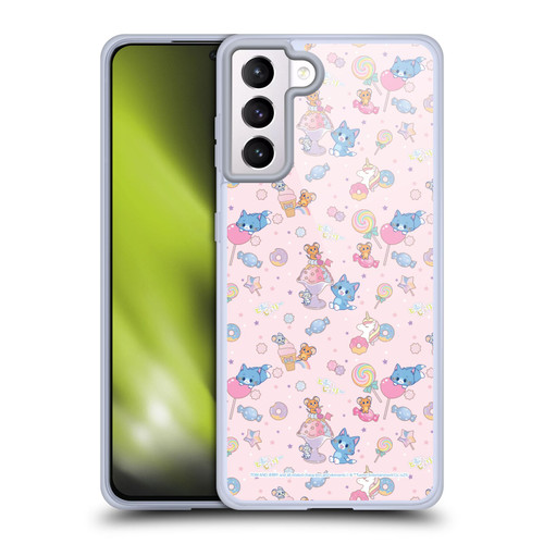 Tom and Jerry Gokko Graphics Sweets Pattern Soft Gel Case for Samsung Galaxy S21+ 5G