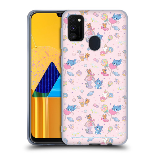 Tom and Jerry Gokko Graphics Sweets Pattern Soft Gel Case for Samsung Galaxy M30s (2019)/M21 (2020)