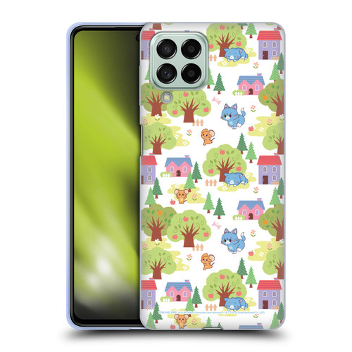 Tom and Jerry Gokko Graphics Trees Pattern Soft Gel Case for Samsung Galaxy M53 (2022)
