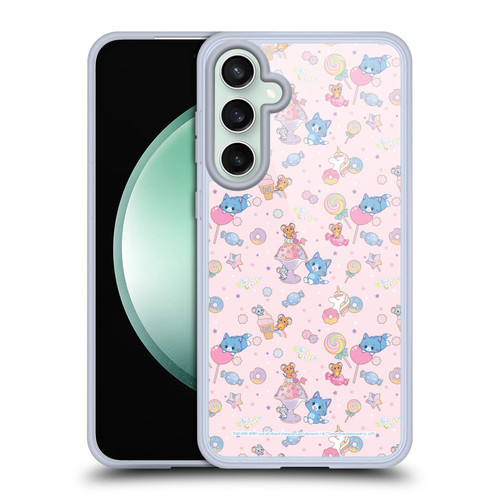 Tom and Jerry Gokko Graphics Sweets Pattern Soft Gel Case for Samsung Galaxy S23 FE 5G