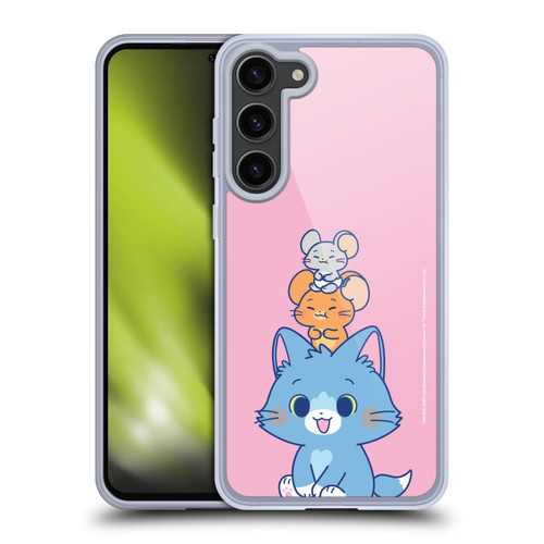 Tom and Jerry Gokko Graphics Characters Soft Gel Case for Samsung Galaxy S23+ 5G