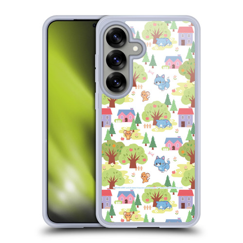 Tom and Jerry Gokko Graphics Trees Pattern Soft Gel Case for Samsung Galaxy S25