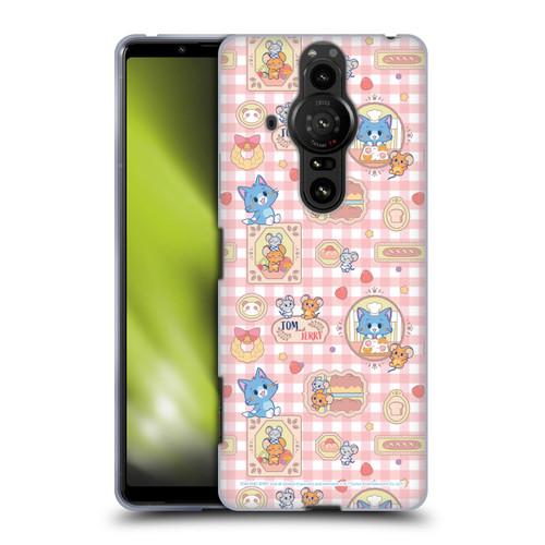 Tom and Jerry Gokko Graphics Baking Pattern Soft Gel Case for Sony Xperia Pro-I
