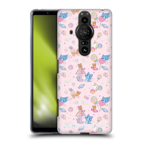 Tom and Jerry Gokko Graphics Sweets Pattern Soft Gel Case for Sony Xperia Pro-I