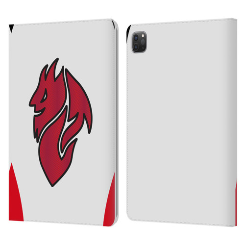 AC Milan 2025/26 Crest Kit Away Leather Book Wallet Case Cover For Apple iPad Pro 11 2020 / 2021 / 2022