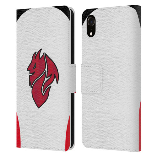 AC Milan 2025/26 Crest Kit Away Leather Book Wallet Case Cover For Apple iPhone XR