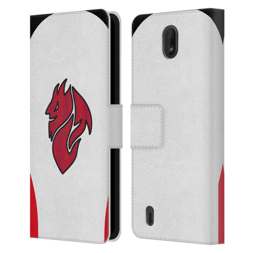 AC Milan 2025/26 Crest Kit Away Leather Book Wallet Case Cover For Nokia C01 Plus/C1 2nd Edition