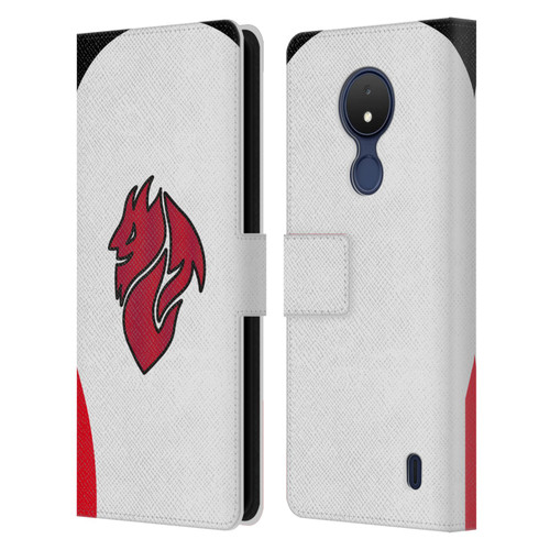 AC Milan 2025/26 Crest Kit Away Leather Book Wallet Case Cover For Nokia C21