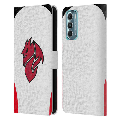 AC Milan 2025/26 Crest Kit Away Leather Book Wallet Case Cover For Motorola Moto G Stylus 5G (2022)