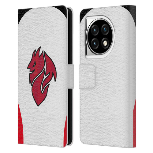 AC Milan 2025/26 Crest Kit Away Leather Book Wallet Case Cover For OPPO OnePlus Ace 3 5G