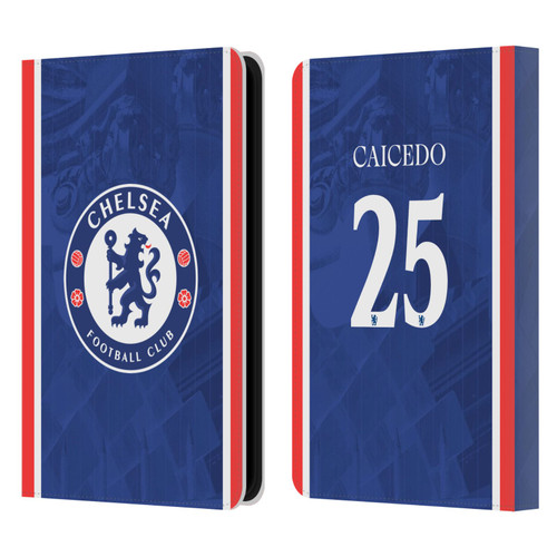 Chelsea Football Club 2025/26 Players Home Kit Moisés Caicedo Leather Book Wallet Case Cover For Amazon Kindle Paperwhite 5 (2021)