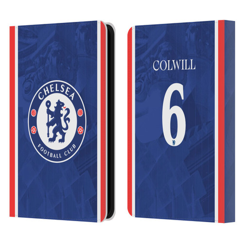 Chelsea Football Club 2025/26 Players Home Kit Levi Colwill Leather Book Wallet Case Cover For Amazon Kindle Paperwhite 5 (2021)
