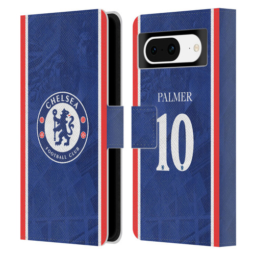 Chelsea Football Club 2025/26 Players Home Kit Cole Palmer Leather Book Wallet Case Cover For Google Pixel 8