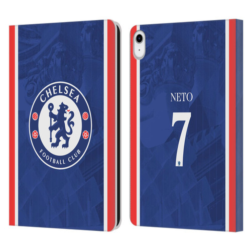 Chelsea Football Club 2025/26 Players Home Kit Pedro Neto Leather Book Wallet Case Cover For Apple iPad 10.9 2022/2025