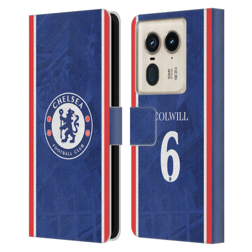 Chelsea Football Club 2025/26 Players Home Kit Levi Colwill Leather Book Wallet Case Cover For Motorola Edge 50 Ultra/X50 Ultra