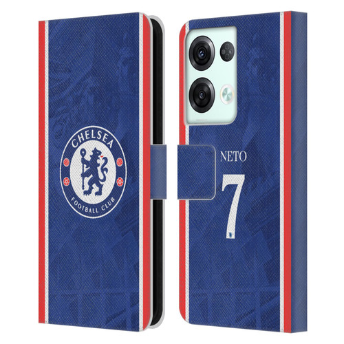 Chelsea Football Club 2025/26 Players Home Kit Pedro Neto Leather Book Wallet Case Cover For OPPO Reno8 Pro
