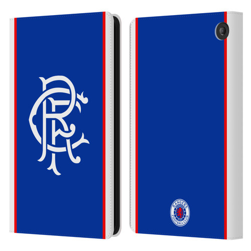Rangers FC 2025/26 Kit Home Leather Book Wallet Case Cover For Amazon Fire 7 2022