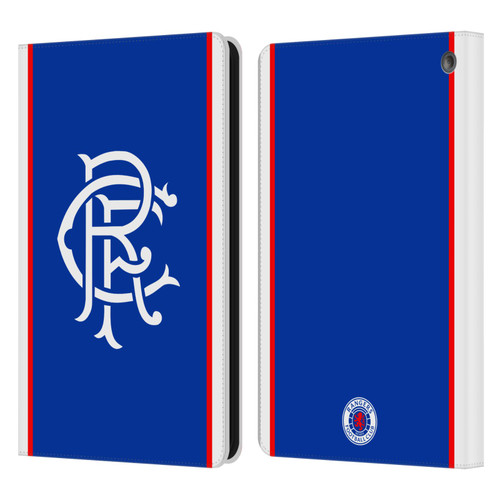 Rangers FC 2025/26 Kit Home Leather Book Wallet Case Cover For Amazon Fire HD 8/Fire HD 8 Plus 2020