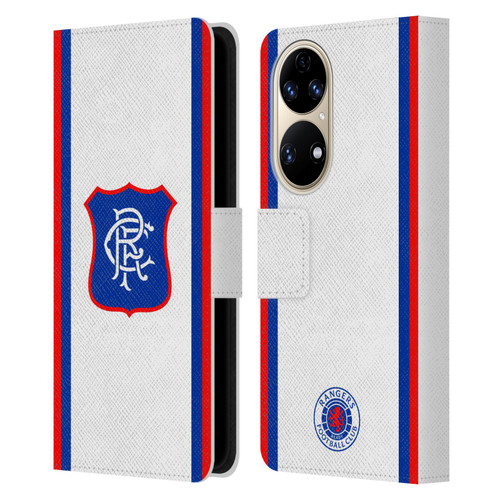 Rangers FC 2025/26 Kit Away Leather Book Wallet Case Cover For Huawei P50
