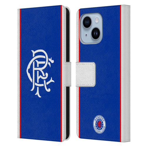 Rangers FC 2025/26 Kit Home Leather Book Wallet Case Cover For Apple iPhone 14 Plus