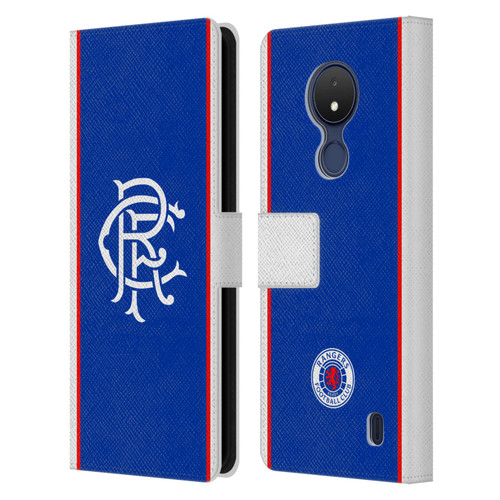 Rangers FC 2025/26 Kit Home Leather Book Wallet Case Cover For Nokia C21