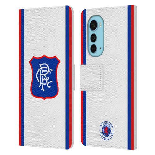 Rangers FC 2025/26 Kit Away Leather Book Wallet Case Cover For Motorola Edge (2022)