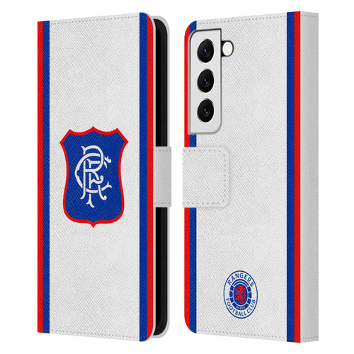 Rangers FC 2025/26 Kit Away Leather Book Wallet Case Cover For Samsung Galaxy S22 5G Rangers FC 2025/26 Kit Away Leather Book Wallet Case Cover For Samsung Galaxy S22 5G