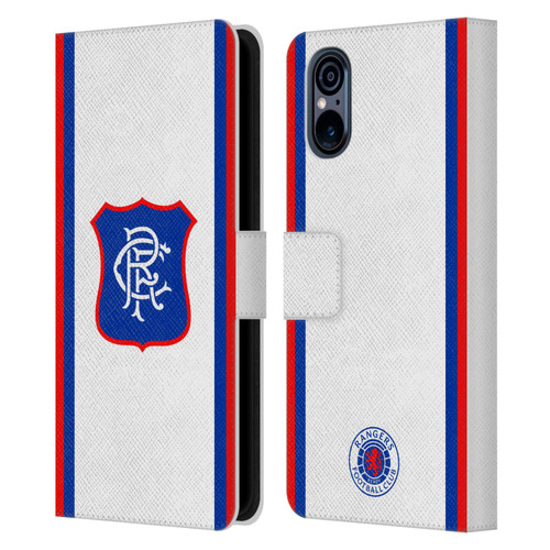 Rangers FC 2025/26 Kit Away Leather Book Wallet Case Cover For Sony Xperia 5 V 5G