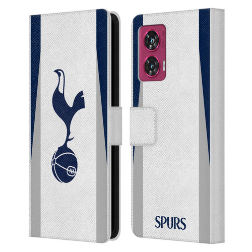 Tottenham Hotspur F.C. 2025/26 Badge Kit Home Leather Book Wallet Case Cover For Motorola Edge 50 Fusion