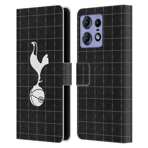 Tottenham Hotspur F.C. 2025/26 Badge Kit Away Leather Book Wallet Case Cover For Motorola Edge 50 Pro