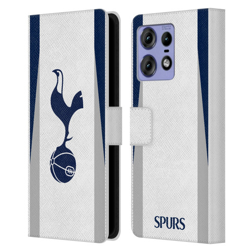 Tottenham Hotspur F.C. 2025/26 Badge Kit Home Leather Book Wallet Case Cover For Motorola Edge 50 Pro