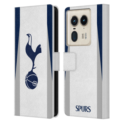Tottenham Hotspur F.C. 2025/26 Badge Kit Home Leather Book Wallet Case Cover For Motorola Edge 50 Ultra/X50 Ultra