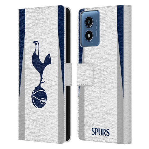 Tottenham Hotspur F.C. 2025/26 Badge Kit Home Leather Book Wallet Case Cover For Motorola Moto G Play (2024)