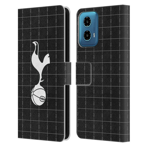 Tottenham Hotspur F.C. 2025/26 Badge Kit Away Leather Book Wallet Case Cover For Motorola Moto G34 5G