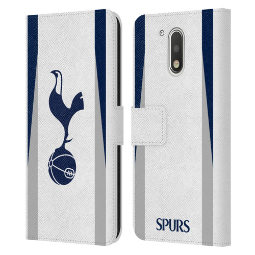 Tottenham Hotspur F.C. 2025/26 Badge Kit Home Leather Book Wallet Case Cover For Motorola Moto G41