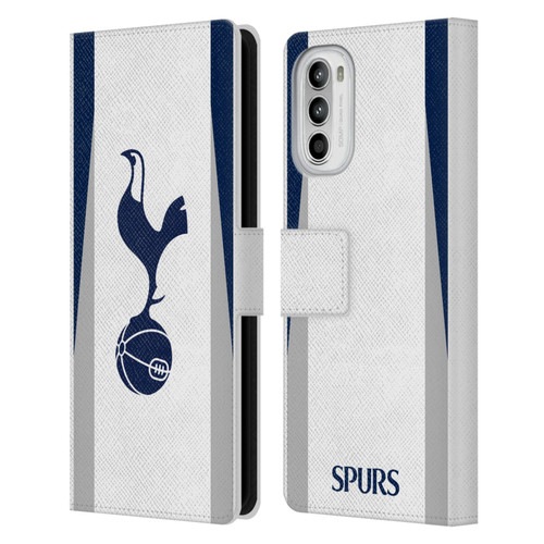 Tottenham Hotspur F.C. 2025/26 Badge Kit Home Leather Book Wallet Case Cover For Motorola Moto G52
