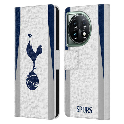 Tottenham Hotspur F.C. 2025/26 Badge Kit Home Leather Book Wallet Case Cover For OnePlus 11 5G