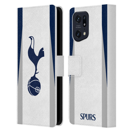 Tottenham Hotspur F.C. 2025/26 Badge Kit Home Leather Book Wallet Case Cover For OPPO Find X5