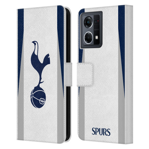 Tottenham Hotspur F.C. 2025/26 Badge Kit Home Leather Book Wallet Case Cover For OPPO Reno8 4G