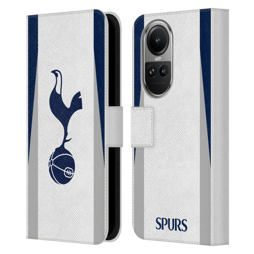 Tottenham Hotspur F.C. 2025/26 Badge Kit Home Leather Book Wallet Case Cover For OPPO Reno10 5G / Reno10 Pro 5G