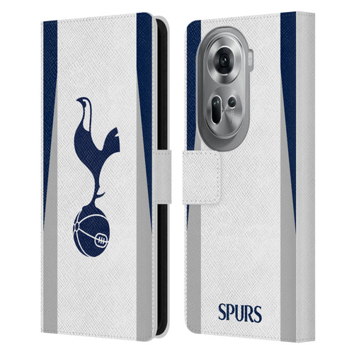 Tottenham Hotspur F.C. 2025/26 Badge Kit Home Leather Book Wallet Case Cover For OPPO Reno11 Pro