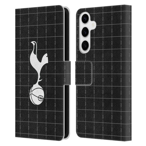 Tottenham Hotspur F.C. 2025/26 Badge Kit Away Leather Book Wallet Case Cover For Samsung Galaxy S24+ 5G