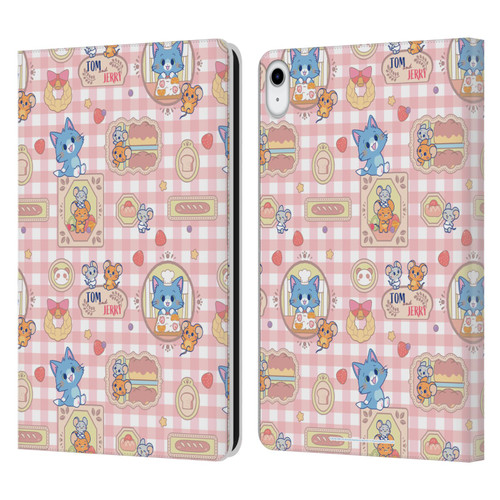 Tom and Jerry Gokko Graphics Baking Pattern Leather Book Wallet Case Cover For Apple iPad 10.9 2022/2025