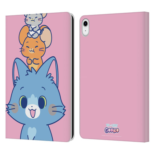 Tom and Jerry Gokko Graphics Characters Leather Book Wallet Case Cover For Apple iPad 10.9 2022/2025