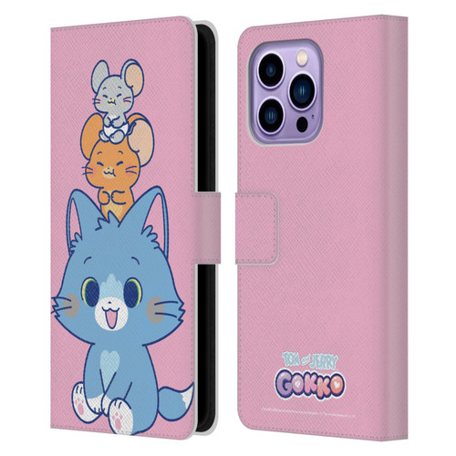 Tom and Jerry Gokko Graphics Characters Leather Book Wallet Case Cover For Apple iPhone 14 Pro Max