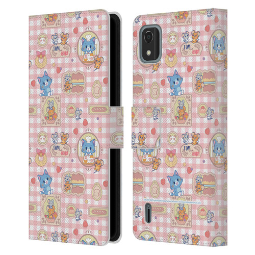 Tom and Jerry Gokko Graphics Baking Pattern Leather Book Wallet Case Cover For Nokia C2 2nd Edition