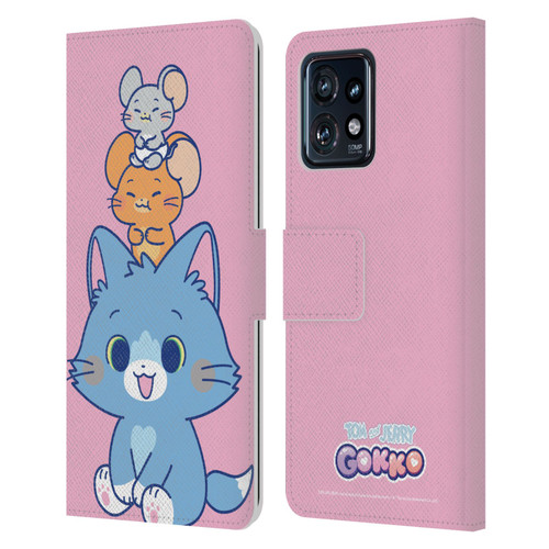 Tom and Jerry Gokko Graphics Characters Leather Book Wallet Case Cover For Motorola Moto Edge 40 Pro/Plus 2023