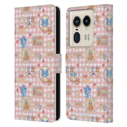 Tom and Jerry Gokko Graphics Baking Pattern Leather Book Wallet Case Cover For Motorola Edge 50 Ultra/X50 Ultra