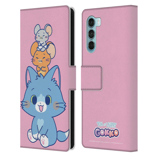 Tom and Jerry Gokko Graphics Characters Leather Book Wallet Case Cover For Motorola Edge S30 / Moto G200 5G